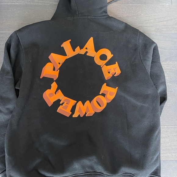 Men’s palace hoodie orange black size xl cotton - Picture 3 of 5